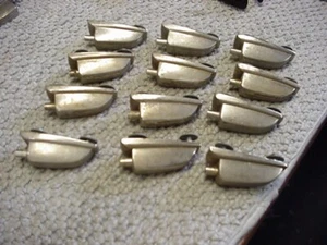 Ludwig 60s Bass Drum Floor Tom lugs Large Classic NICKLE  12 Lugs  &  Screws - Picture 1 of 6