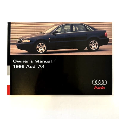 AUDI A4 1996 MANUAL DEL PROPIETARIO LIBRO EXCELENTE ESTADO ~ MUY RARO Foto 1 de 3