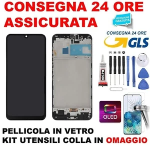 DISPLAY LCD OLED PARI ORIGINALE SAMSUNG GALAXY M31 SM M315F TOUCH SCHERMO VETRO - Zdjęcie 1 z 2