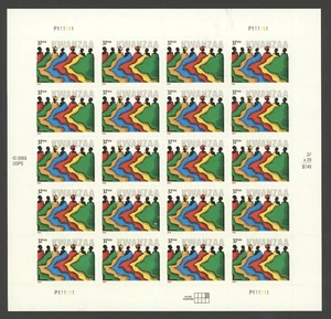 2004 US Scott #3881 37c Kwanzaa Celebration, Sheet of 20 MNH - Picture 1 of 1