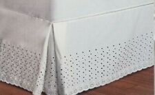 Curtains of Character By UNITED VIENNA Embroidery Eyelet Twin Bedskirt Ivory