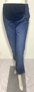MOTHERHOOD Maternity Women Blue Denim High Rise 2-Pockets Jeans Pants Size S - Picture 1 of 4