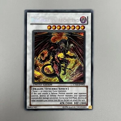 RED DRAGON ARCHFIEND CREATURE YU-GI-OH YUGIOH TRADING CARD GAME 1ST EDITION - Image 1 of 3