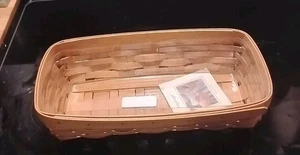 Cestino per pane Longaberger VINTAGE 2002 con fodera protettiva in plastica - Foto 1 di 3