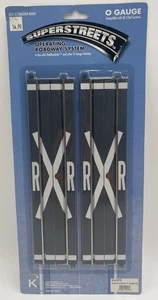 K-LINE LIONEL SUPERSTREETS 10” RAILROAD CROSSING STRAIGHT TRACK 6-21575 O GAUGE - Picture 1 of 1