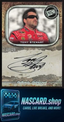 2010 Press Pass Legends #NNO Tony Stewart Autographs Holofoil #/25 - Image 1 of 2