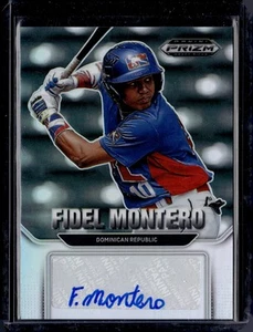 2022 Panini Prizm Draft Picks Autographs Fidel Montero #AU-FM Auto - Picture 1 of 2