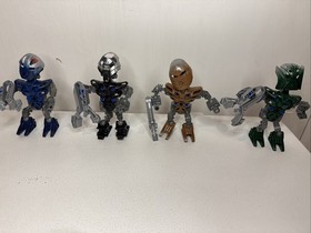 Bionicle Matoran of Metru Nui Lot 8608, 8609, 8610, 8611 | No Discs