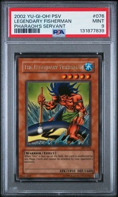 2002 Yu-Gi-Oh! Legendary Fisherman Pharaoh's Servant PSV Unlimited Ultra PSA 9 - Image 1 of 2