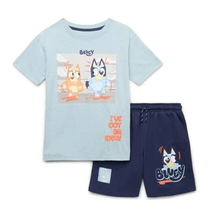 Bluey Boys' Short Sleeve Graphic Tee and Shorts Set, 2-Piece - Picture 1 of 4