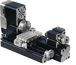 Torno miniatura totalmente metálico 36 W 20000 rpm mini máquina didáctica de metal... - Imagen 1 de 9