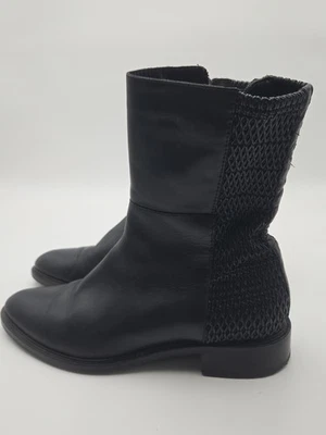 Botas Aquatalia Mujer Cuero Negro Media Pantorrilla Talla 9.5 | Hechas en Italia Vero... Foto 1 de 4