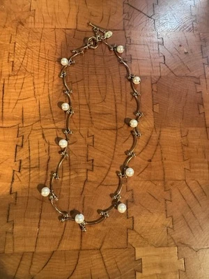 Collar Carolee Vintage 16" Tono Dorado, Perla Cierre Palanca Foto 1 de 4