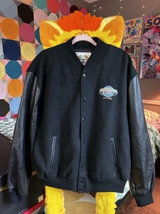 Giacca vintage made in USA nera Letterman Universal Studios XXL - Foto 1 di 7