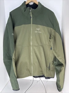 Arcteryx Wind Stopper Uomo XL Giacca Verde Gorpcore Verde Esercito Sci Zip Up - Foto 1 di 5