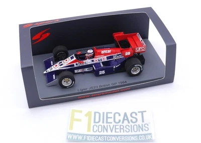 SPARK LIGIER RENAULT JS23 F HESNAULT BRITISH GP 1984 F1 1-43 Foto 1 de 4