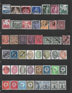 GERMANY     CLASSIC POSTAGE/BOB USED ISSUES 1920 to 1938     CV $49 - Picture 1 of 2