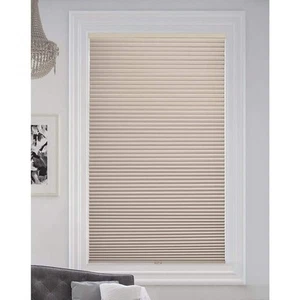 Fawn Cordless Blackout Cellular Honeycomb Shade, 9/16 in. Single Cell, 59 in. W - Picture 1 of 5