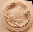 Vintage Evyan White Shoulders Perfume Powder Box with Puff & Powder Art Nouveau