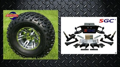 Club Car DS Golf Cart 6" A-Arm Lift Kit + 10" Wheels and 22" AT Tires 2004.5-UP Foto 1 de 4