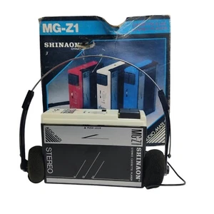 Reproductor de casete portátil vintage MG-Z1 Audio Mate con estuche original ¡PROBADO!  - Imagen 1 de 6