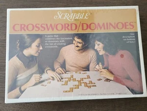 Vintage Scrabble Crossword Dominoes Word Game Family 1975 NEW Sealed - Picture 1 of 3