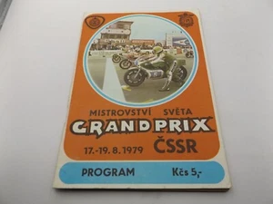 1979 BRNO PROGRAMME 19/8/79 - CZECH MOTORCYCLE GRAND PRIX - Picture 1 of 1