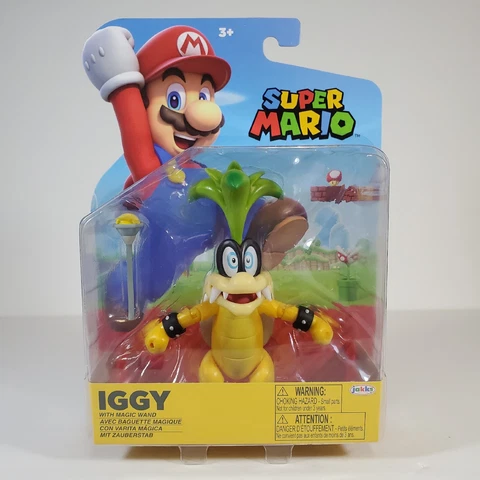 Nintendo Super Mario 4" Iggy Koopaling w/ Magic Wand Action Figure Jakks Pacific Cover