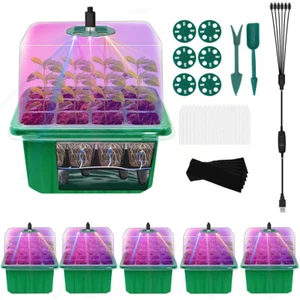 Mini Gewächshaus set Zimmergewächshaus Anzucht Treibhaus mit Pflanzenlampe - Bild 1 von 14