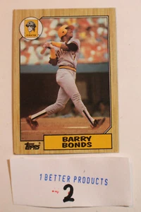 1987 Topps  Barry Bonds #320  Baseball   ROOKIE  👀 card 🔥 Pittsburgh Pirates  - Imagen 1 de 4