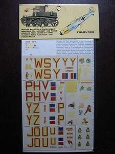 1/72  VINTAGE ESCI DECAL N°15 GB AVRO LANCASTER BOMPBARDIER  RAF WWII - Picture 1 of 3