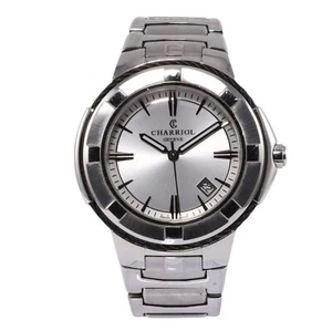 Charriol Celtic 43mm Steel Silver Dial Quartz Mens Watch CE443B.930.103 - Picture 1 of 5