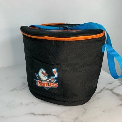 NHL San Diego Gulls Round Drink Food Cooler Pack Bag Tote RARE Cover