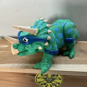 Teenage Mutant Ninja Turtles Dingy Dinosaur Triceratops Action Figure TMNT 1993 - Picture 1 of 8