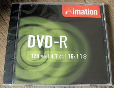 DVD-R 4.7GB 16x imation NEW / NEW blank DVD-R 4.7GB - Image 1 of 3