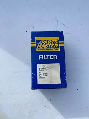  PARTS MASTER FUEL FILTER G-6563 GF-176 F54611 33323 t267 - Image 1 of 2