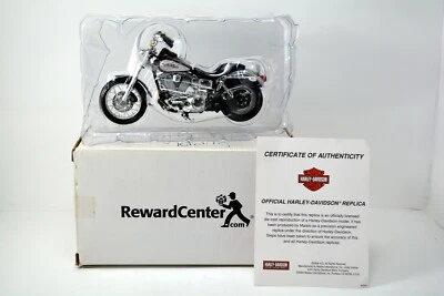 Motocicleta Dyna Low Rider Maisto Harley-Davidson 2001 #787044 certificado de autenticidad  Foto 1 de 4