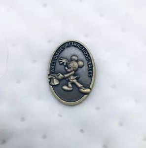 Walt Disney Attraktionen Verkaufspreis Mickey Maus Darsteller Pin WDW selten - Bild 1 von 3