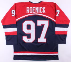 Jeremy Roenick Signed Team USA Jersey (Beckett COA) Playing career 1988–2009 - Picture 1 of 6