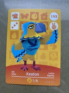 193 KEATON Animal Crossing Amiibo Card #193 Authentic ACNH - Picture 1 of 1