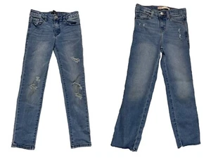 Forever 21 Kids & Levi’s Blue Jeans Girls Size 7/8 - Picture 1 of 10