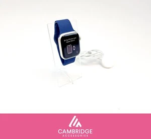 Apple Watch Series 7 A2476 41mm Cellular Starlight S Niebieska bransoletka Klasa C - Zdjęcie 1 z 12
