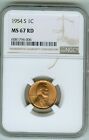 NGC MS 67 Red 1954 s Lincoln Cent--Registry Set Coin!