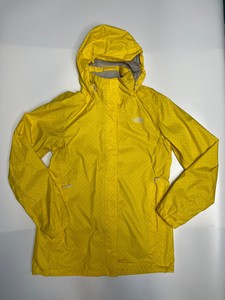 yellow polka dot raincoat