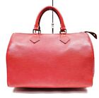 Louis Vuitton Bag Speedy 30 Satchel Medium Red Epi Leather