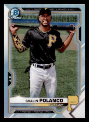 2021 Bowman Chrome Draft Refractors #BDC176 Shalin Polanco - Image 1 of 2
