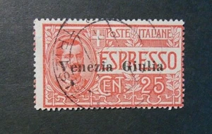  ITALIA,ITALY 1919 VENEZIA GIULIA " ESPRESSO d'Italia SVR" 25c rosso USED ss.1 - Imagen 1 de 1
