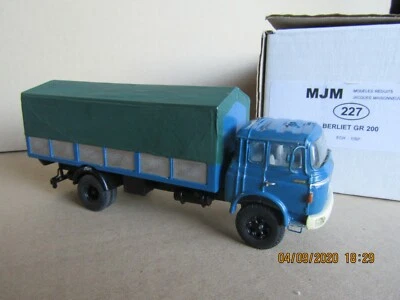 639N MJM Kit Montato 227 Berliet GR 200 Coperto 1:50 Cabina Relax - Immagine 1 di 4