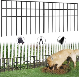 31ft(L) x 13in(H) Animal Barrier Fence, 22 Panels No Dig Garden Fence for Dog Ra - Picture 1 of 7