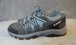 Hi-Tec Womens Size 7.5 Shoes Gray Pink Black Trail Waterproof Hiking Sneaker - Picture 1 of 7